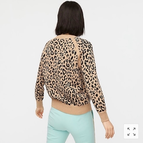 TRENDING! J.Crew Leopard Print Sweater, size XS. Great Condition! - Picture 4 of 6